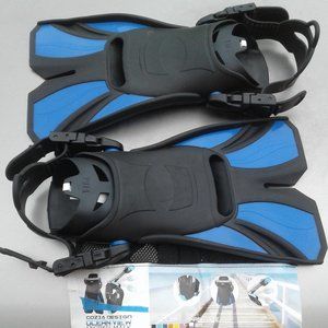 Adult Cozia Design Ocean View Swim Fins, size adjustable open heel appear unused